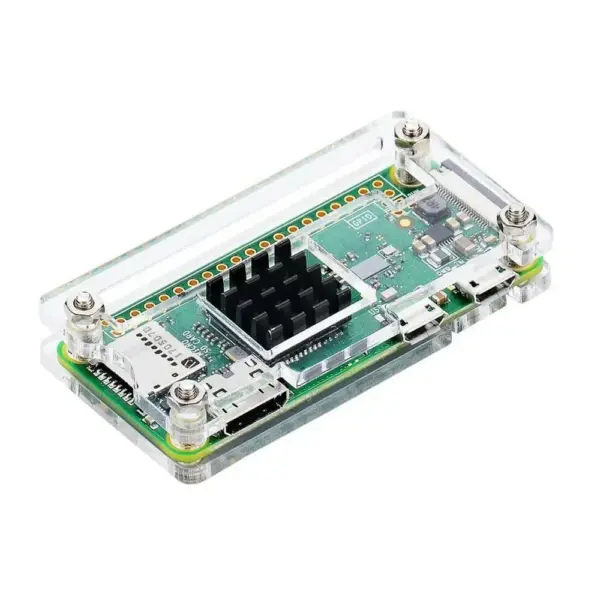 Carcasa Acrílica Transparente para Raspberry Pi Zero / W con Disipador