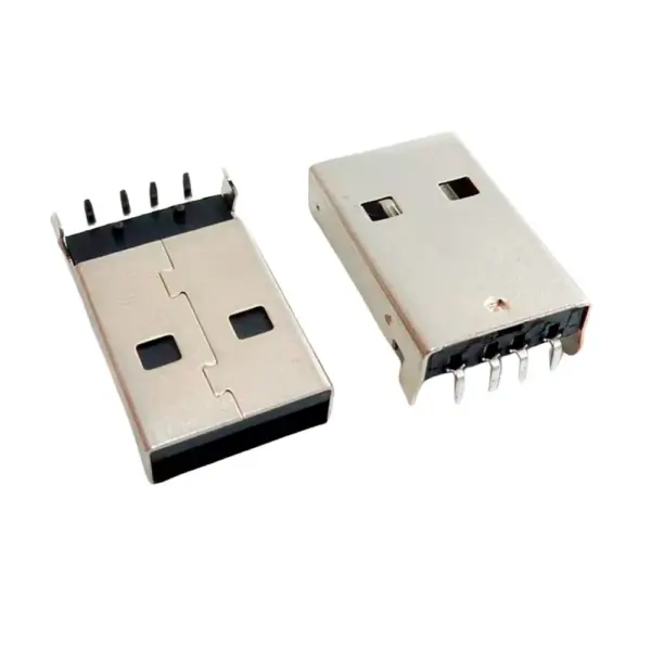 Conector USB Macho Tipo A 90° para PCB (Pasante)