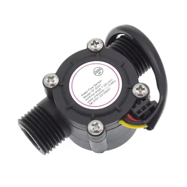 Caudalimetro Sensor de Flujo de Agua YF-S201 G1/2 para Arduino, 1-30 L/min