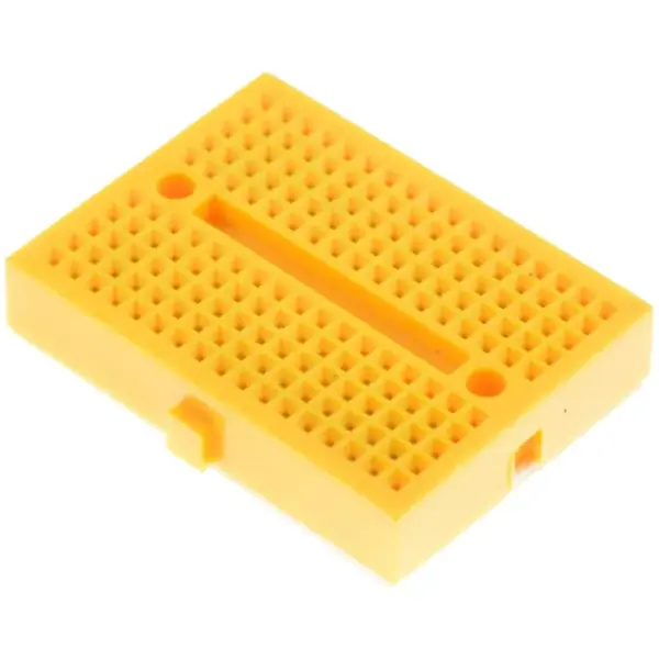 Mini Protoboard Adhesiva 170 Puntos Amarillo