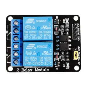 Módulo Relé 2 Canales 5V 10A Optoacoplado para Arduino Raspberry Pi