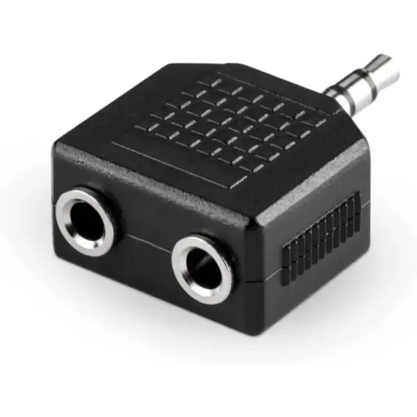 Adaptador Splitter Jack 3.5mm 1 Macho a 2 Hembra Estéreo