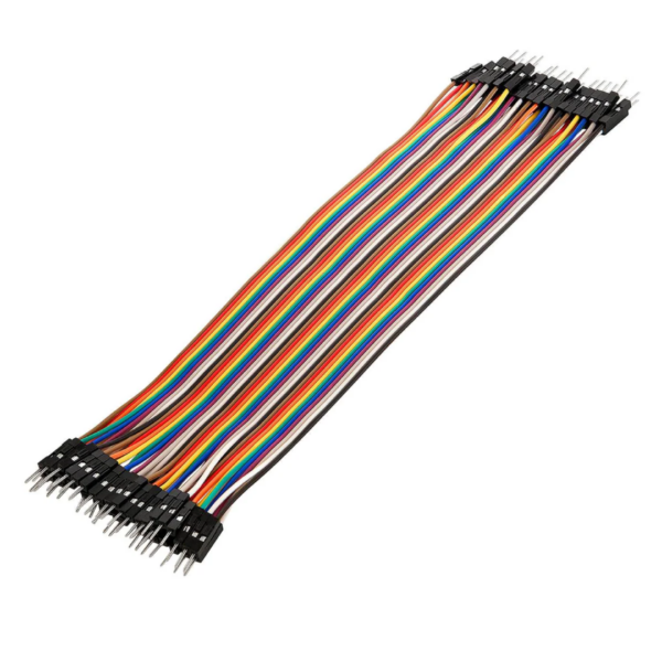 Pack 40 Cables Jumper DUPONT 20 cm Macho-Macho (M-M) 2.54 mm