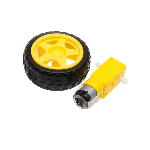 Motor con rueda y reductora ideal Smart Car Robot Inteligente Arduino