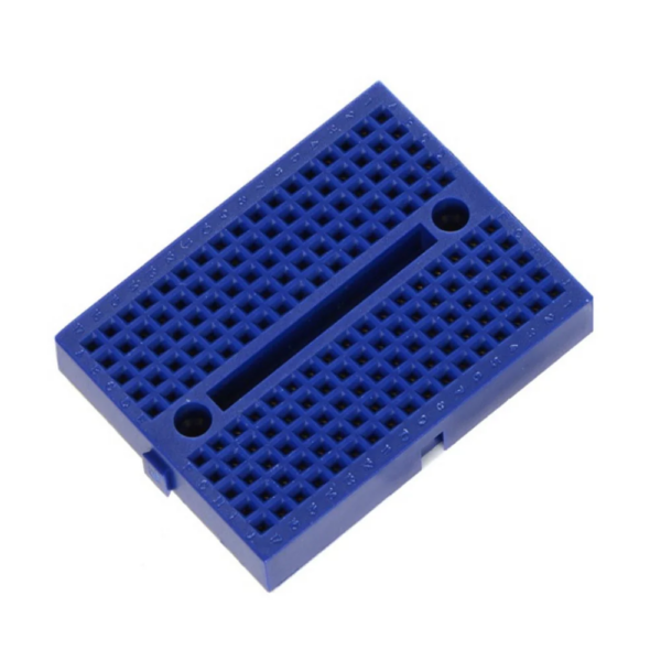 Mini Protoboard Breadboard 170 Puntos Azul con Adhesivo