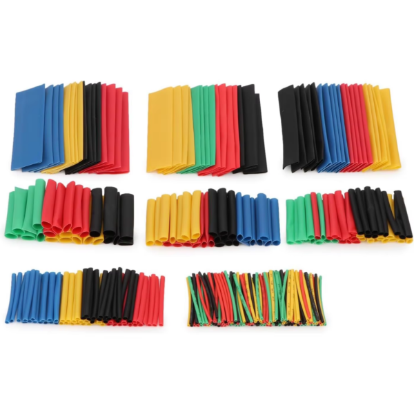 Kit 328 Piezas Tubo Termorretráctil de Colores (8 Medidas)