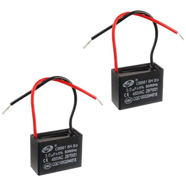 Condensador de Arranque CBB61 3uF 450V AC para Motor y Ventilador