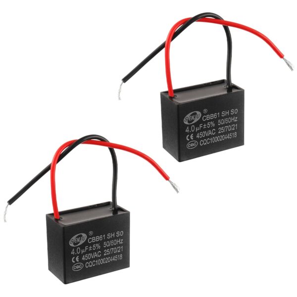 Condensador de Arranque CBB61 4uF 450V AC para Motor y Ventilador