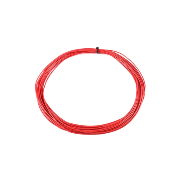 Rollo 10 metros Cable Flexible trenzado AWG26 Rojo
