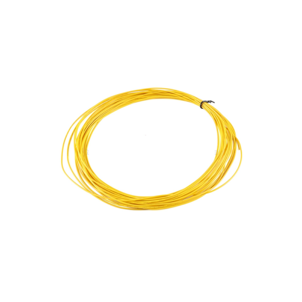Rollo 10 metros Cable Flexible trenzado AWG26 Amarillo