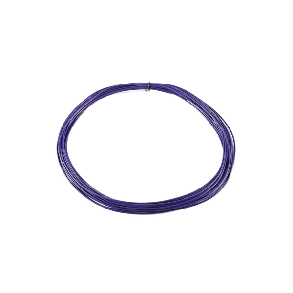 Rollo 10 metros Cable Flexible trenzado AWG26 Morado