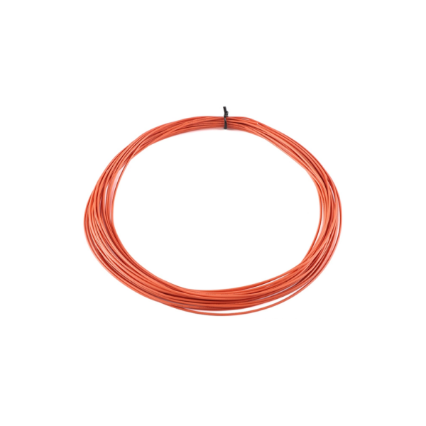 Rollo 10 metros Cable Flexible trenzado AWG26 Naranja