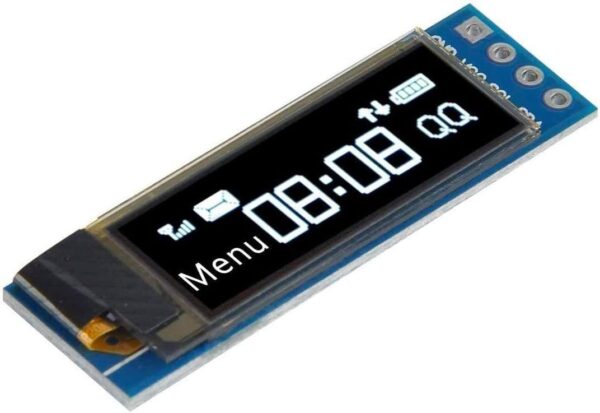 Módulo de Pantalla OLED 0.91" Azul 128x32 con Controlador SSD1306 I2C
