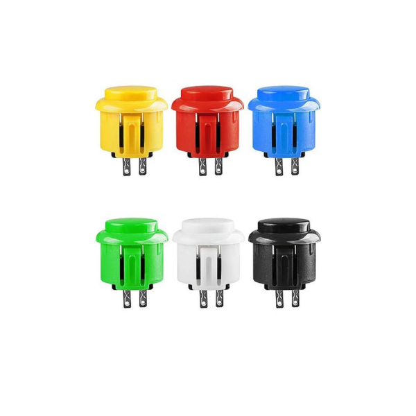 Pulsador Arcade Japonés Tipo Sanwa 24 mm para Proyectos DIY