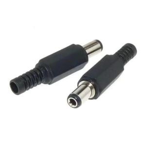Pack 5x Conector DC Macho 5.5 x 2.5 mm para Soldar