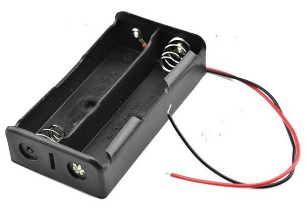Portapilas para 2 Baterías 18650 en Serie (7.4 V) 2x18650
