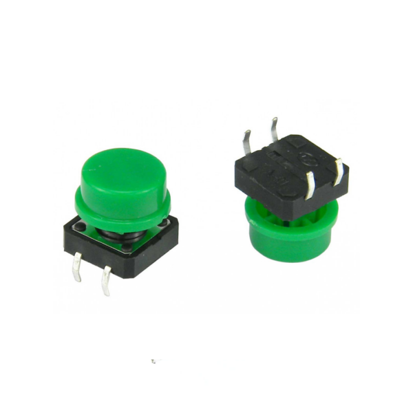 Pulsador Táctil B3F 12x12mm Verde