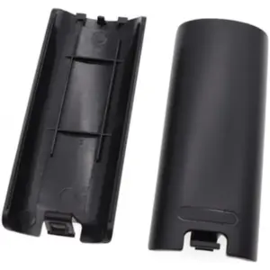 Tapa de Pilas para Mando Nintendo Wii - Cubierta Trasera de Batería Repuesto Color Negro