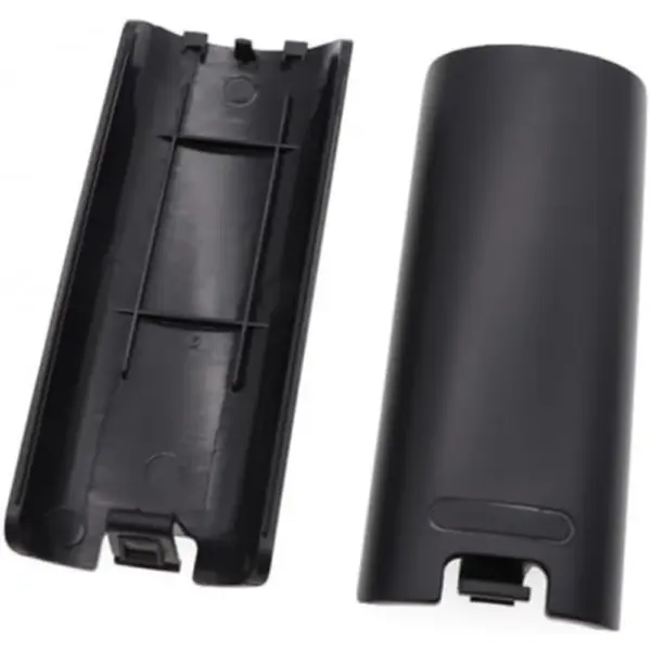 Tapa de Pilas para Mando Nintendo Wii - Cubierta Trasera de Batería Repuesto Color Negro