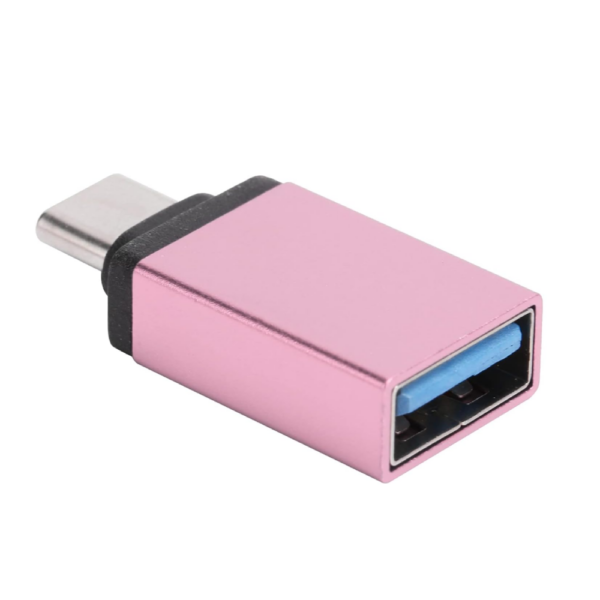 Adaptador OTG USB-C Macho a USB 3.0 Hembra Rosa