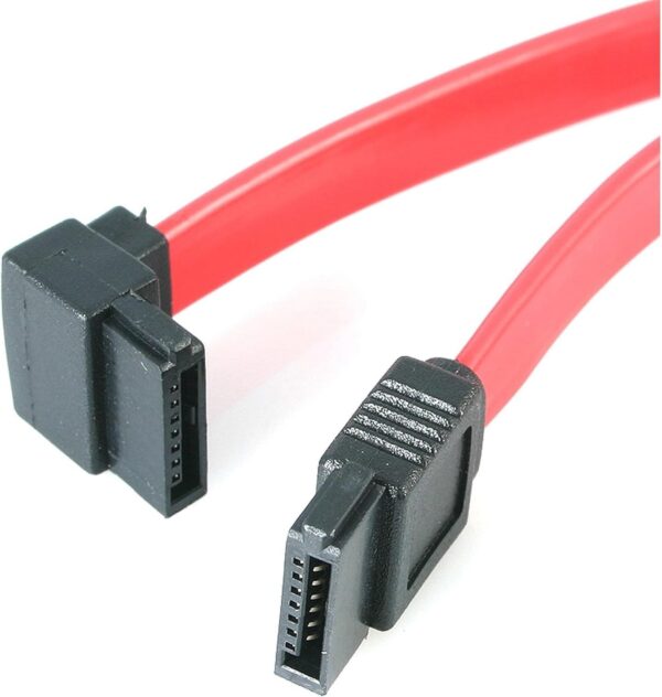 Cable de Datos SATA II Acodado 90° 45 cm Rojo para HDD/SSD