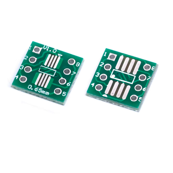 Pack 5x Adaptador PCB SOP8 a DIP8 | SOIC-8 / TSSOP-8