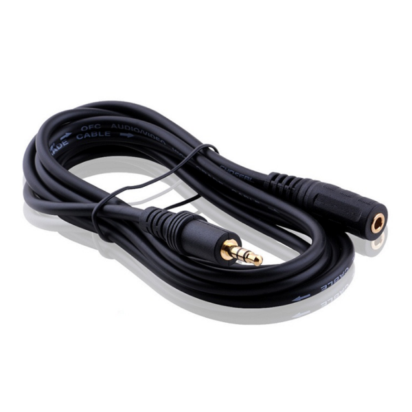 Cable Alargador de Audio Jack 3.5 mm Macho a Hembra de 2.7 m