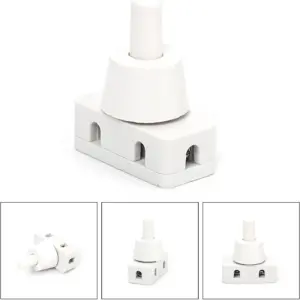 Interruptor Pulsador Autoblocante PBS-17A ON/OFF 10A 220VAC para Montaje 10mm