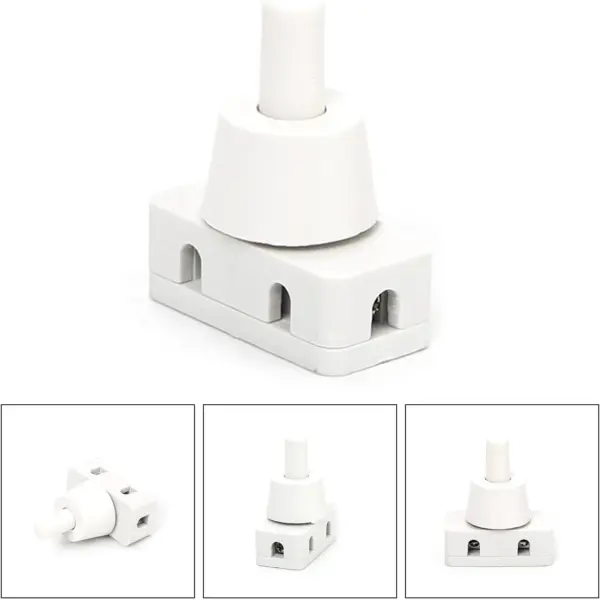 Interruptor Pulsador Autoblocante PBS-17A ON/OFF 10A 220VAC para Montaje 10mm