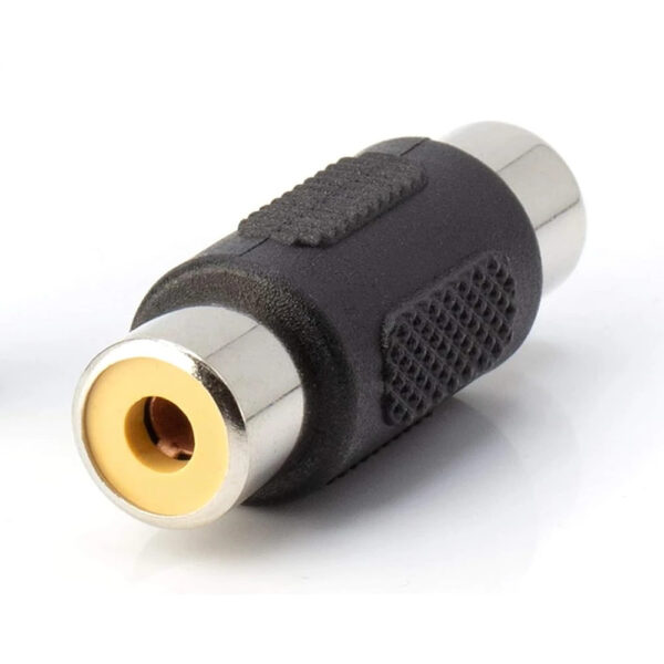 Adaptador Unión RCA Hembra a Hembra para Cable de Audio/Vídeo