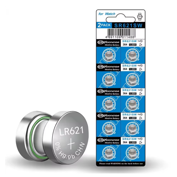 10x Pilas BOTON AG1 LR621 364 SR621 1.55V