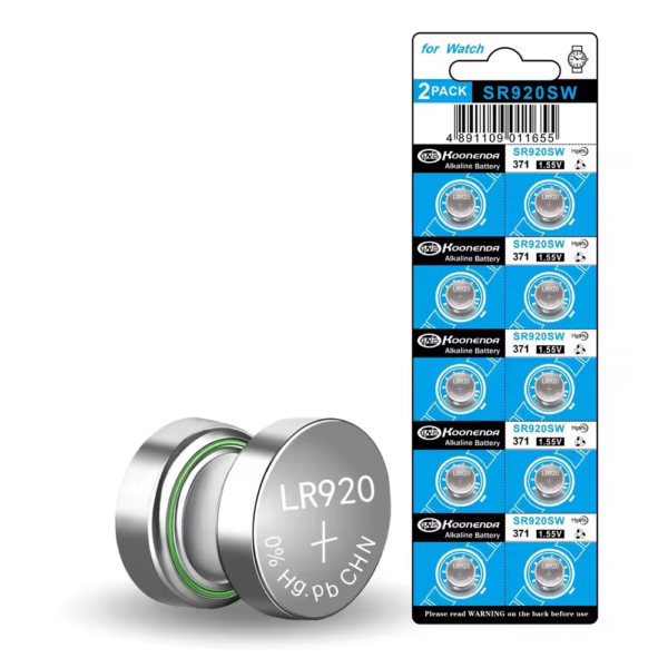 10x Pilas BOTON AG6 LR920 371 SR920 1.55V