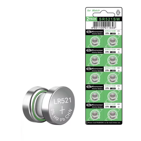 10x Pilas boton AG0 LR521 379 SR521 1.55V
