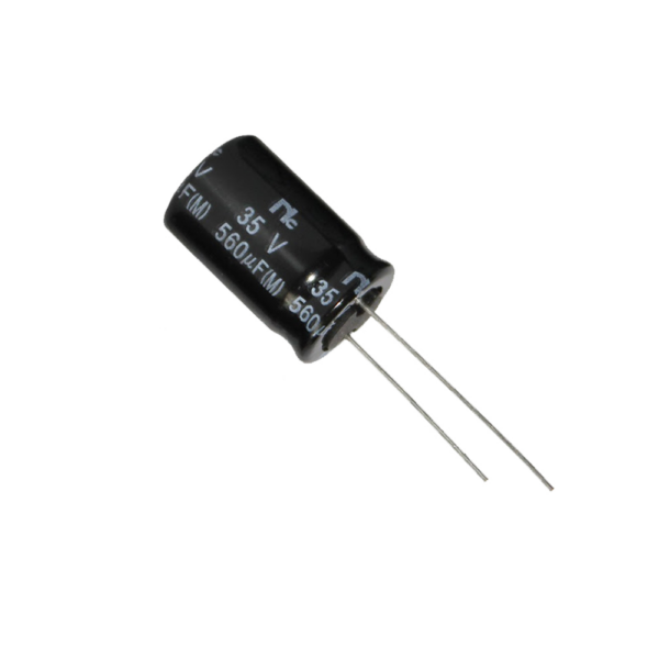 Pack 2x Condensadores Electrolíticos 560uF 35V 105°C (10x21mm)