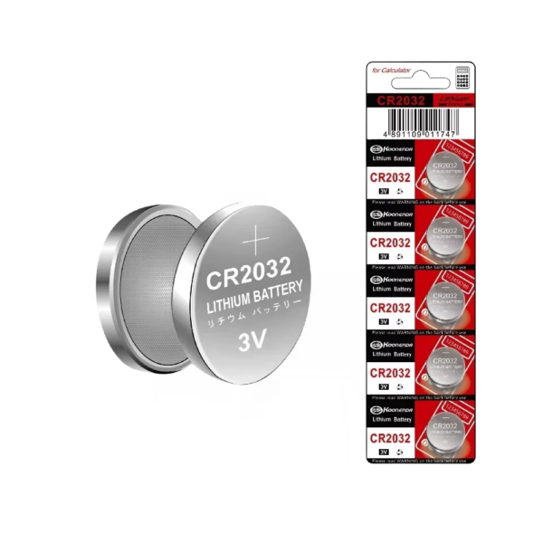5x Pila de boton bateria Litio CR2032 3V Koonenda