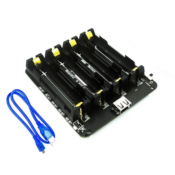 Módulo Expansion Shield Power Bank Alimentación 4x 18650 con Salida 5V y 3.3V