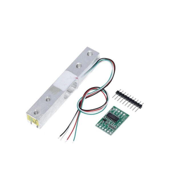 HX711 Módulo Conversor + Celda de Carga 10kg A/D 24 Bits