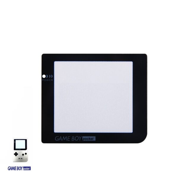 Pantalla de Cristal para Nintendo Game Boy Pocket (GBP) - Repuesto Negro