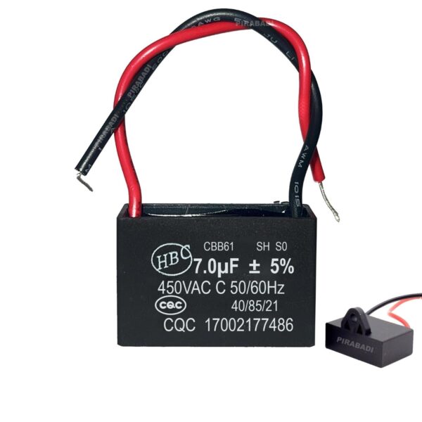 Condensador de Arranque CBB61 7uF 450V AC 50/60Hz