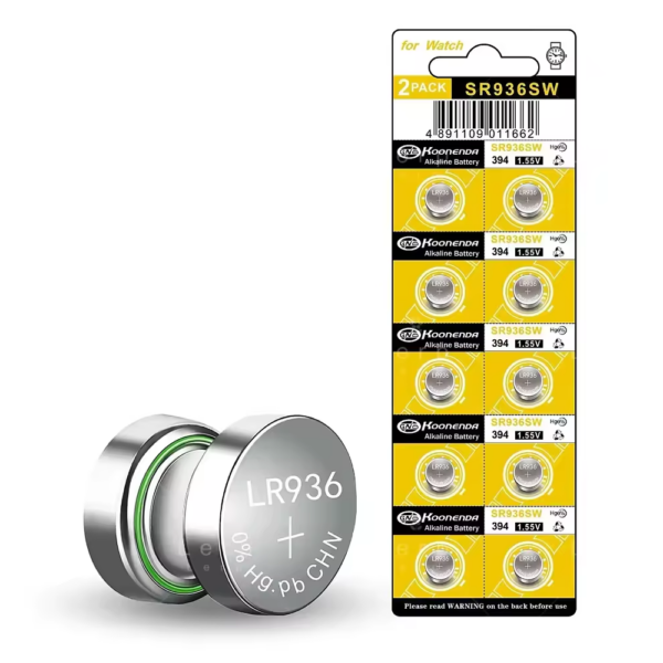 10x pilas boton AG9 LR936 394 SR936SW SR45 194 1.55V