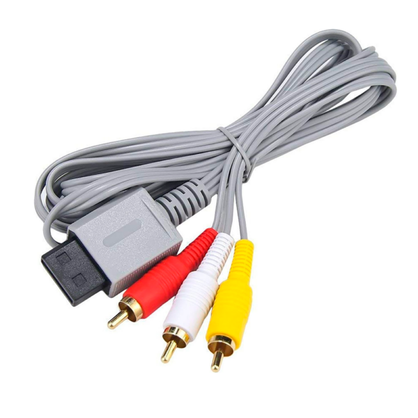 Cable AV 3 RCA para Nintendo Wii y Wii U (1.8 m)