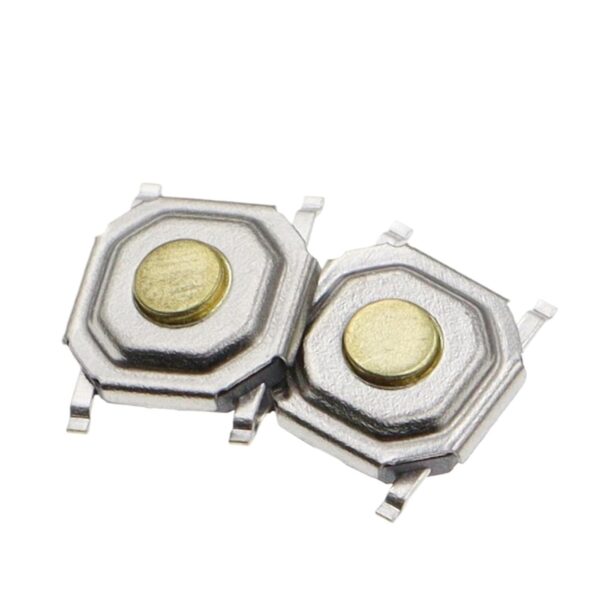 Micro Pulsador Táctil Plano SMD 4x4x1.5 mm SPST-NO 4 Pin