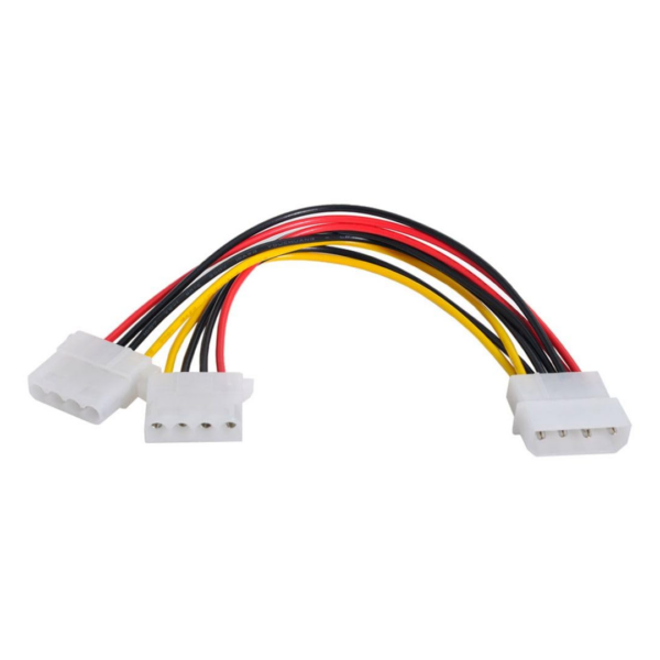 Cable Divisor de Alimentación Molex 4 Pines (1 Macho a 2 Hembras)
