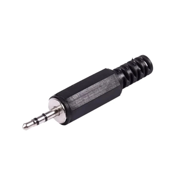 Pack 2x Conector Jack 2.5 mm Macho Estéreo (TRS) para Soldar