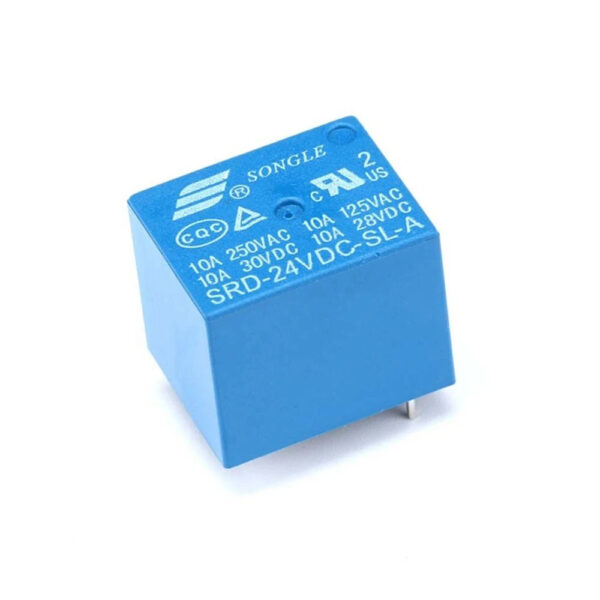 Relé de Potencia 24V DC 10A SPST-NO 4 Pines SRD-24VDC-SL-A