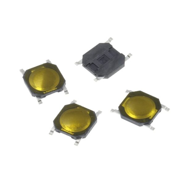 Micro Pulsador Táctil Plano SMD 4x4x0.8 mm SPST-NO 4 Pin