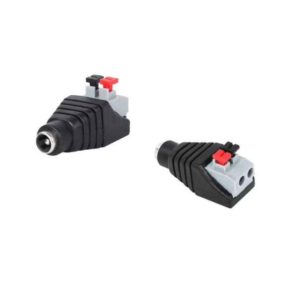 Adaptador Jack DC Hembra 5.5x2.1mm a Terminales de Tornillo para Alimentación