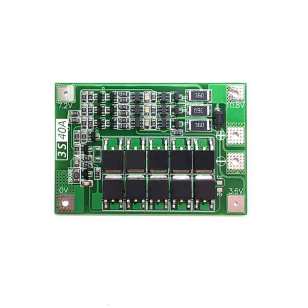 Módulo de Protección BMS 3S 40A (Balance edition) para Baterías litio 18650 12.6V