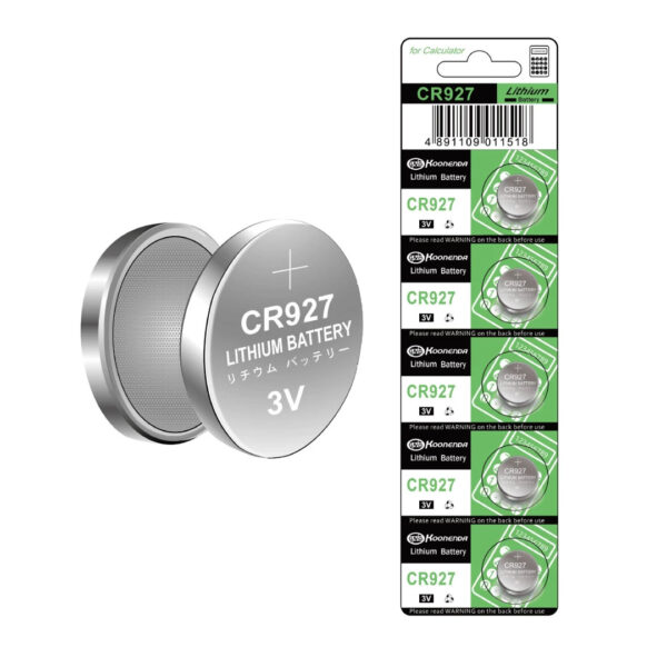 5x Pila de boton bateria Litio CR927 3V Koonenda