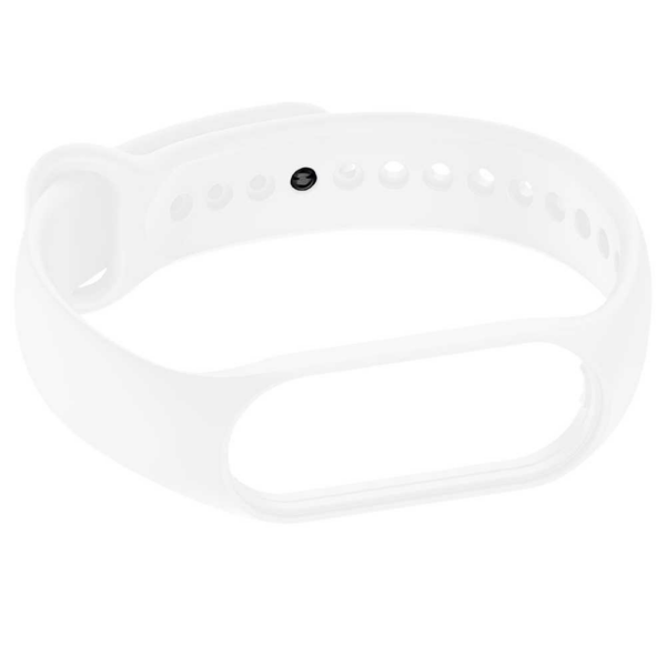 Correa Repuesto Pulsera Goma Brazalete Compatible Mi Band 7 6 5 Amazfit 5 Blanco